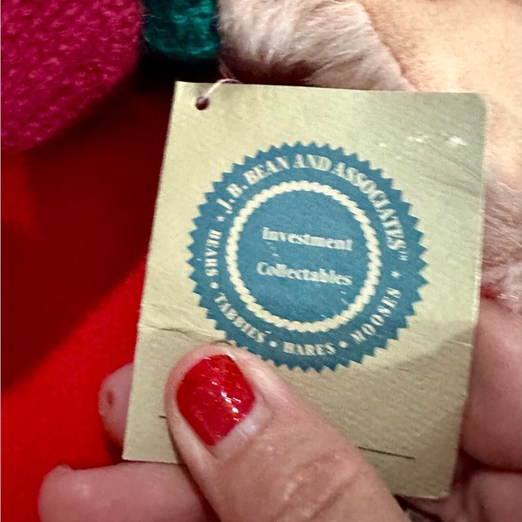 J.B. Bean series pig in Christmas sweater NWT great condition - Picture 7 of 10